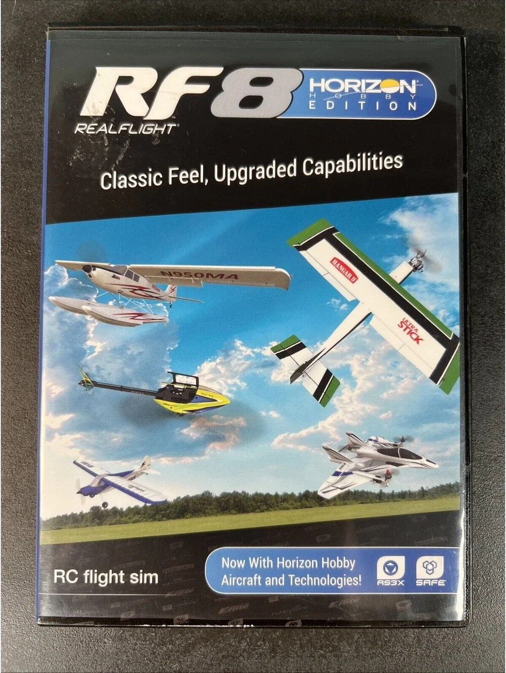 RealFlight RF8 Horizon Edition RC Flight Simulator PC DVD Disc + Install Guide